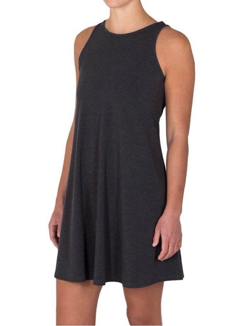 Free Fly Bamboo Dress XL Black Sleeveless A-Line Casual Soft Stretch Mini Dress